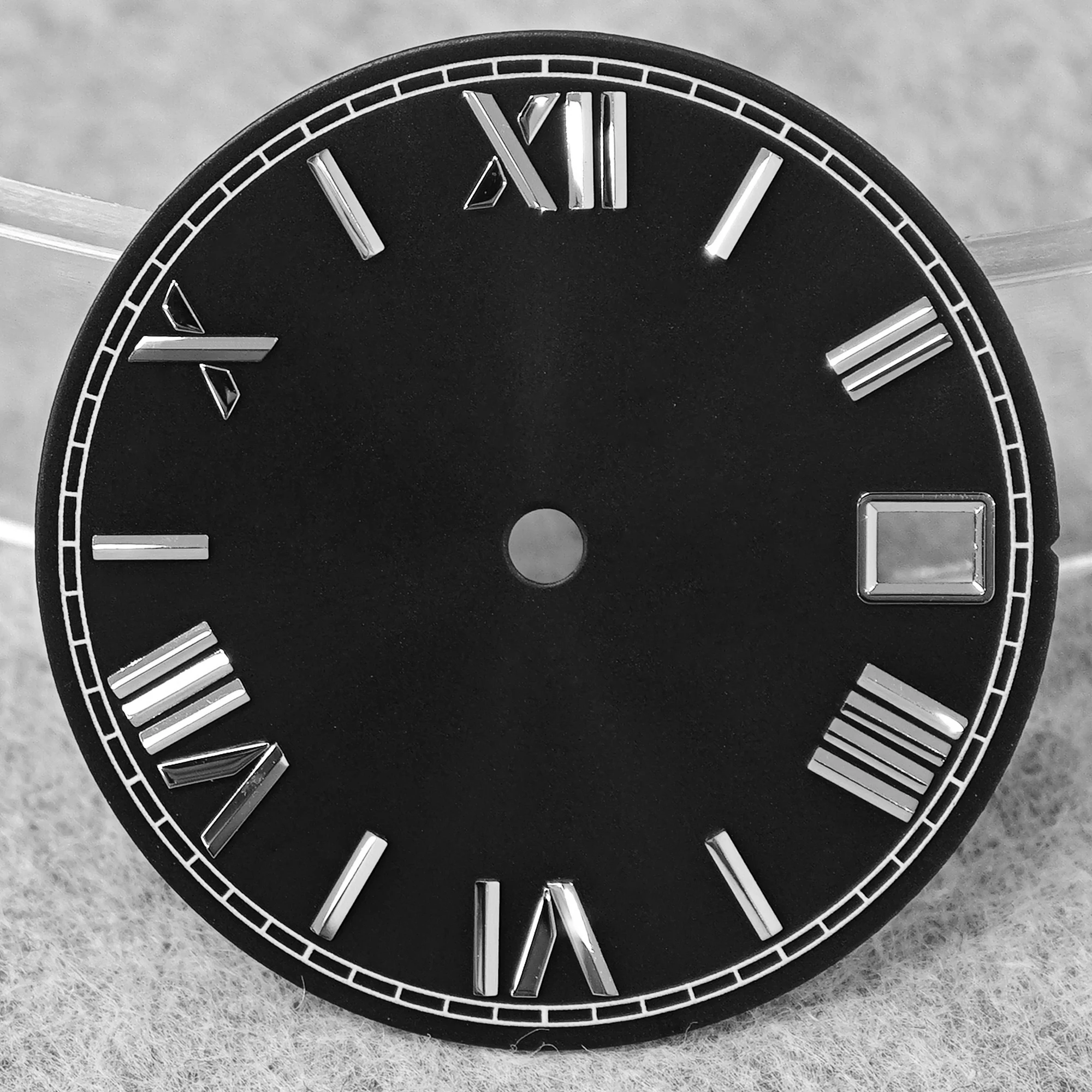 Green Luminous High-Quality Watch Face for Date Series, 28.5mm Dial