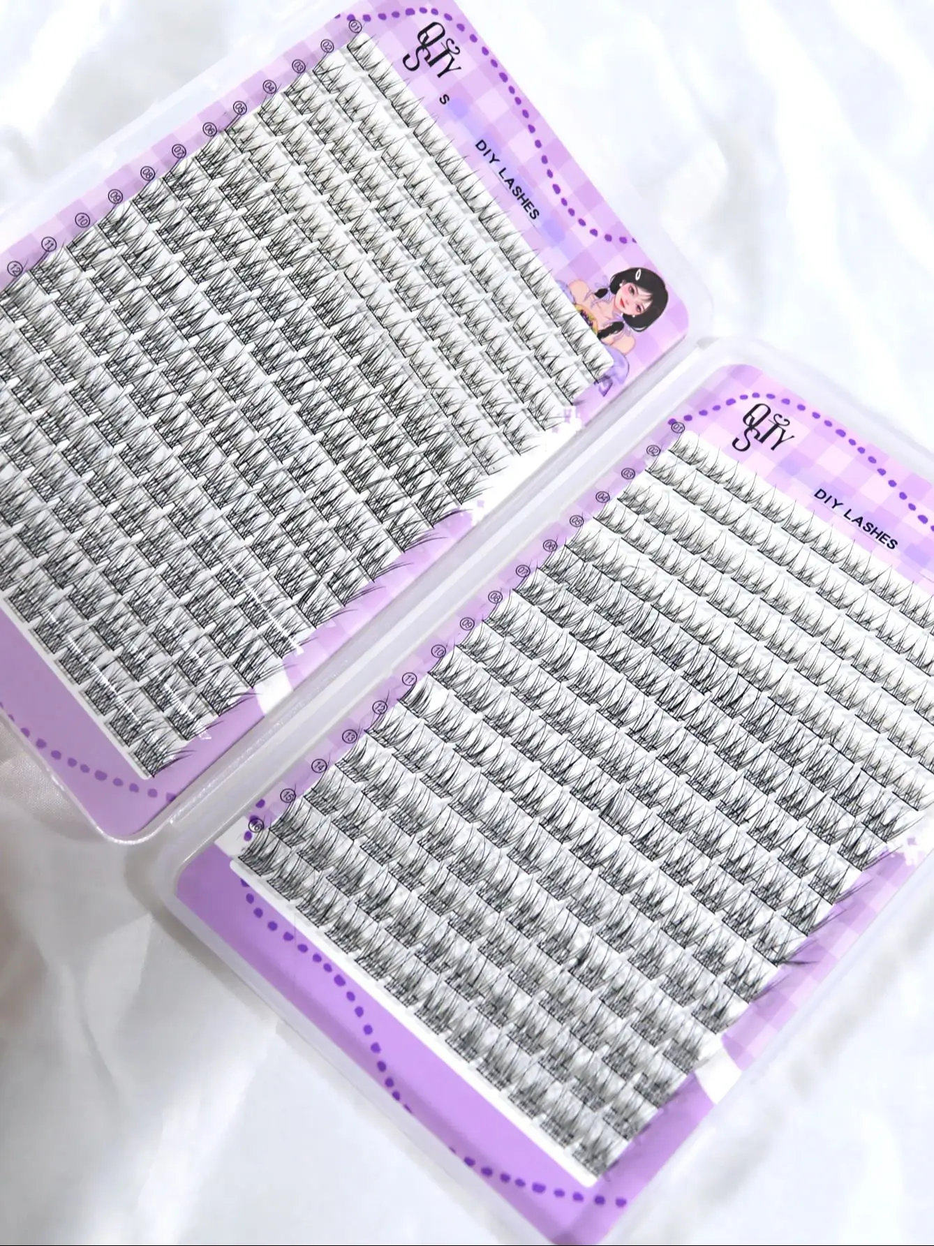 32 Rows Eyeslashes Extension False EyeLash Clusters Book Makeup DIY Individual Lash Cluster Kit Segmented Grafting Mink Lashes
