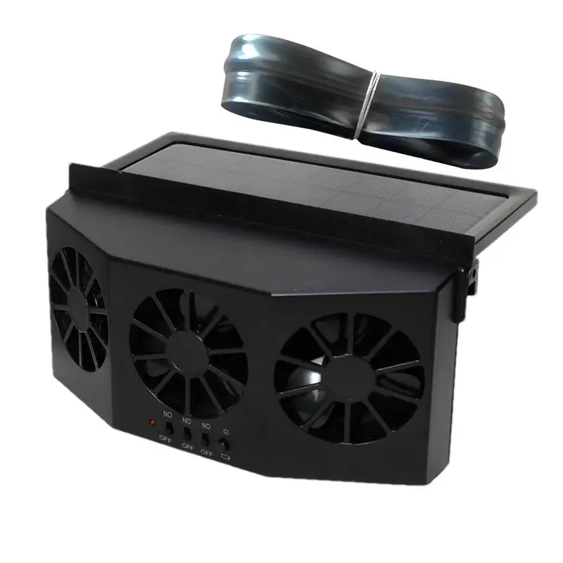 

Car Window Exhaust Fan 3-outlet Quiet Vent Fan Multifunctional Exhaust Fan For SUV Truck Car Window Fan With 1600mAh Battery For