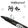 Permanent Marker Pen Drawing Markers Black Blue Red Waterproof Ink Sketch Pens Stationery Art School Supplies For Glass Metal 4