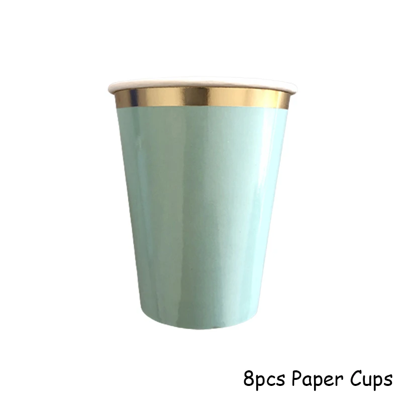 8pcs green cup
