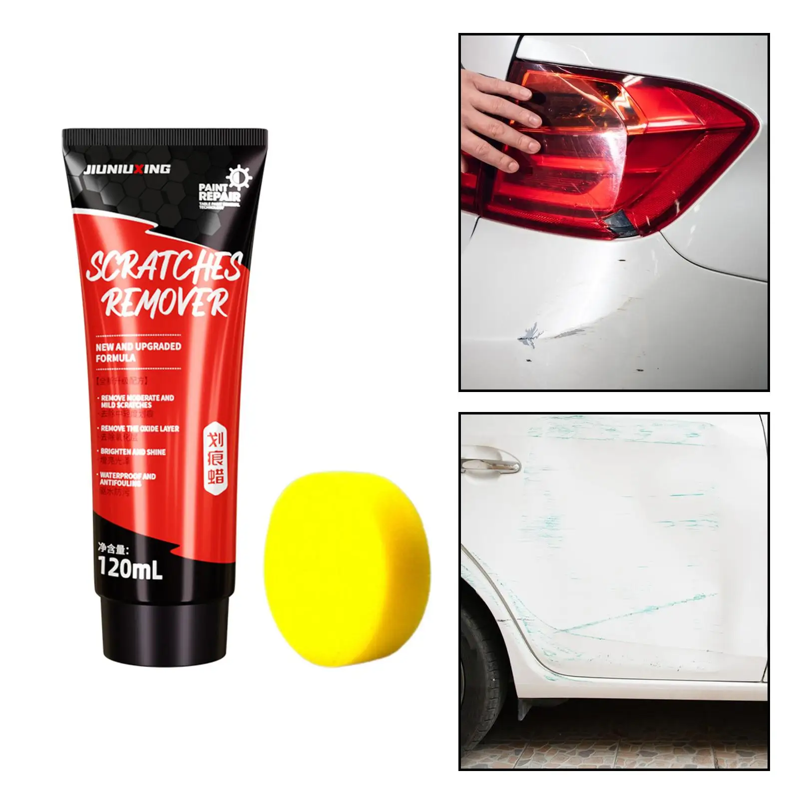 

Car Scratch Repair Paste 120ml Coating Restore for All Paint Colors Portable Multipurpose Practical Scratch Repair Wax for Car