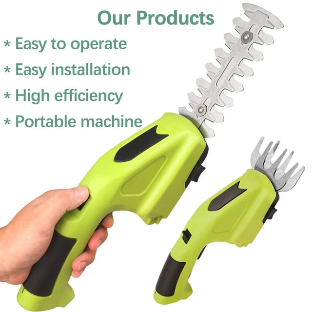 2 Az 1 -Ben Gyomnövény Háztartás Vezeték Nélküli Elektromos Sövény -Trimmer 3,6 V -Os Usb Újratölthető Gyomnövényes Metszés A Kerti Szerszámhoz - Image 6