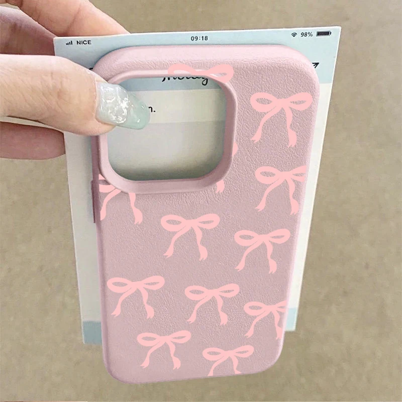 Pink Bowknot Love Phone Case Cover