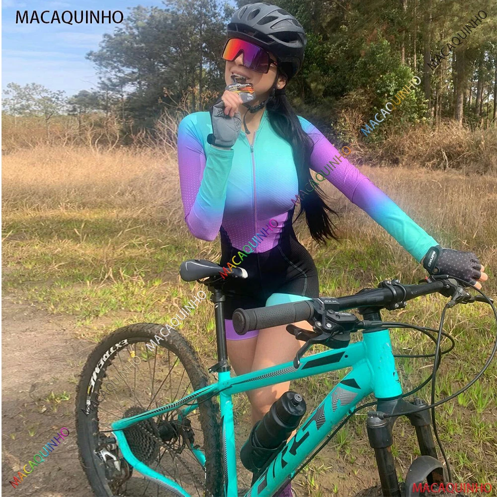 Women's Cycling Long Suit Jumpsuit Free Shipping To Brazil Macaquinho De Ciclismo Bike Store Promotion Triathlon Set |