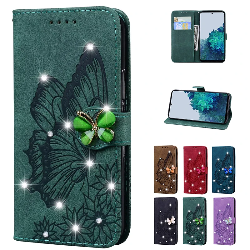 Sparkling Glitter Leather Wallet Phone Case