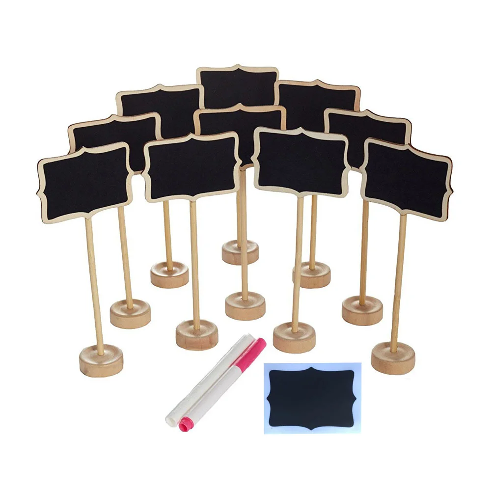 

of Mini Rectangle Mini Mini Chalkboard Signss Signs with Stand and Liquid Chalks Replace Film for Message Board Signs