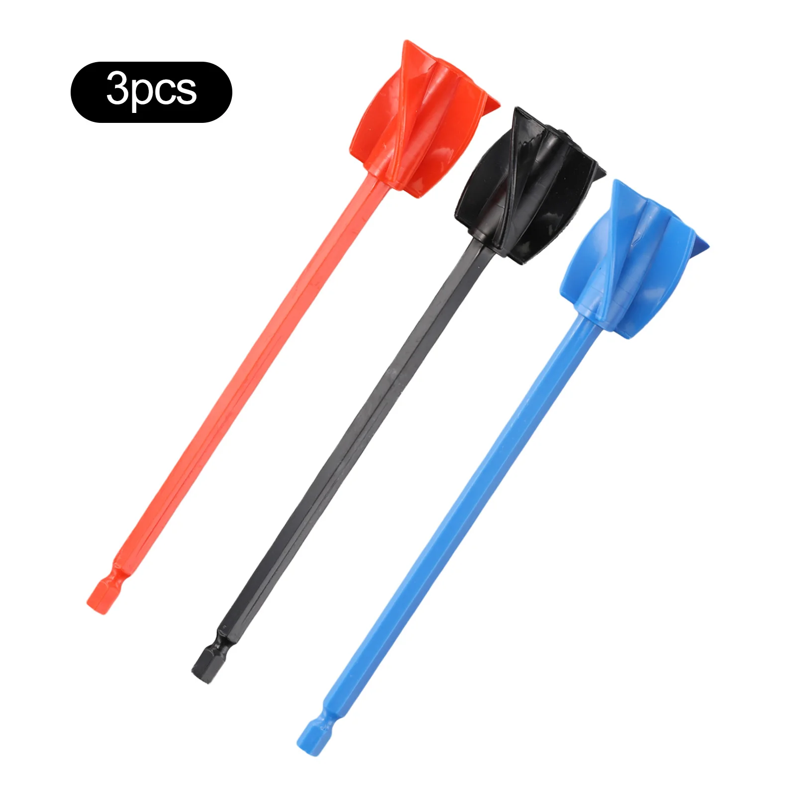 3Pc/set Epoxy Resin Mixer Paint Stirring Rod Putty Cement Paint Mixer Drill Attachment For Reusable Paint And Resin Mixer Paddle