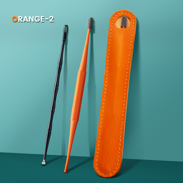 PCS Soft Silicone Earwax Remover Portable Ear Cleaner Stainless Steel Earwax 2 Head Ear Picks Earwax Curette Remover Ear Pick