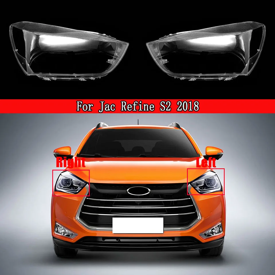 

For Jac Refine S2 2018 Front Headlight Cover Transparent Lamp Shade Headlamp Shell Lens Plexiglass Replace Original Lampshade