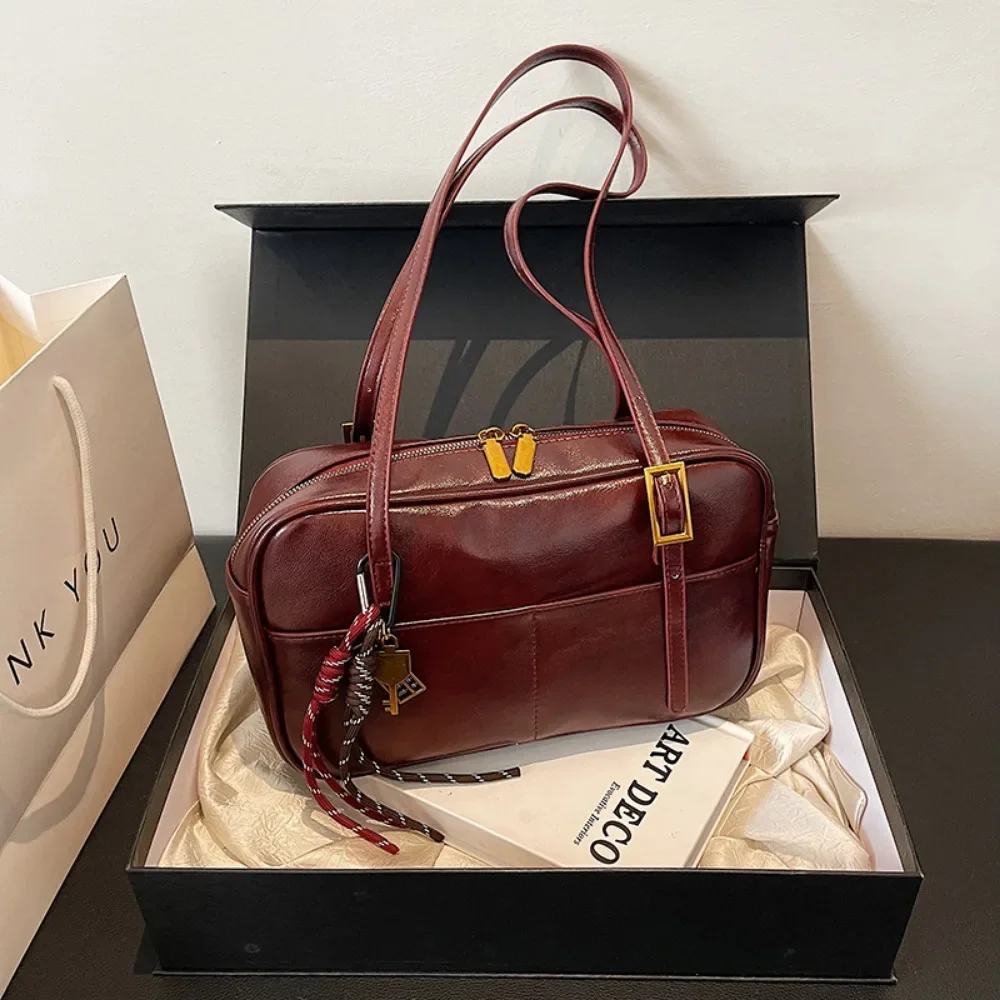 Luxury Women's Shoulder Bag Y2K Women's Underarm Bag New Trend Fashion Handbag PU Leather 2026 Large Capacity Tote Bags