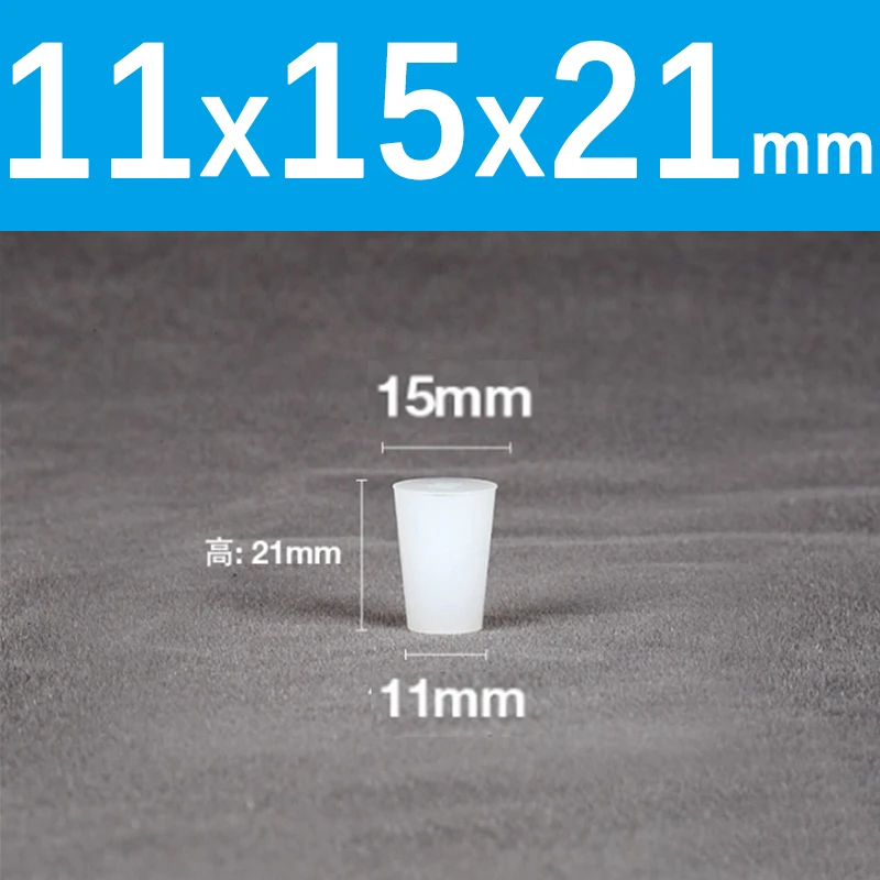 thumbnail image 1 of Tapón cónico de caucho de silicona para sellado de ALTA TEMPERATURA Tapón cónico para válvula de esclusa de aire de barril de fermentación Brew para elaboración de cerveza casera, 1 of 5