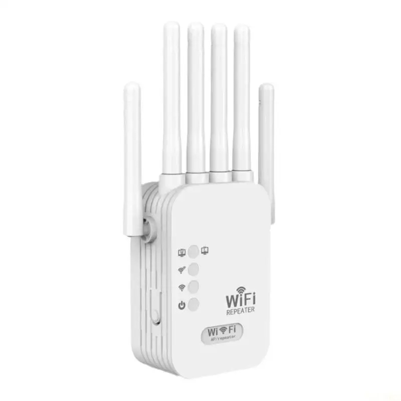 H7BB 증폭기 300M 2.4GHz 네트워크 증폭기 WiFi 부스터(안테나 6개 포함)