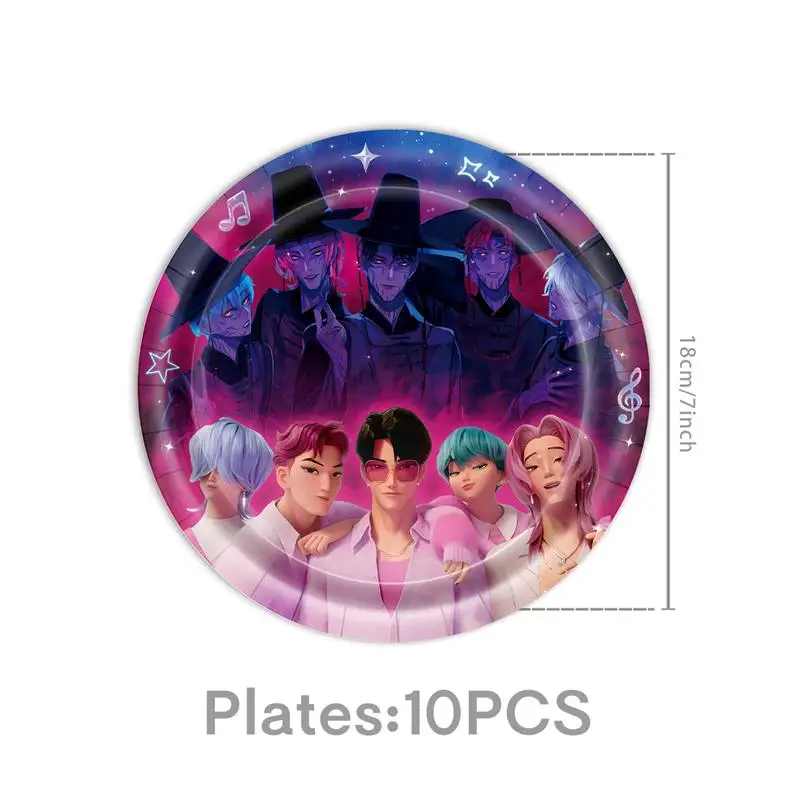 10pcs 7inch plates