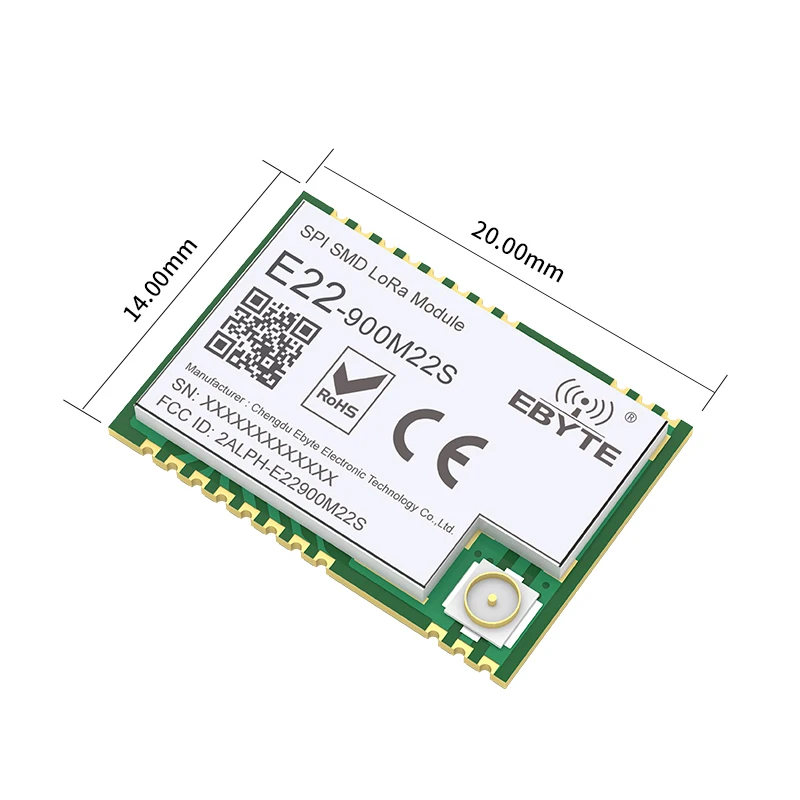 

E22-900M22S sx1262 LoRa module 915MHz wireless transceiver 7km long distance iot communication module 22dBm ipex antenna