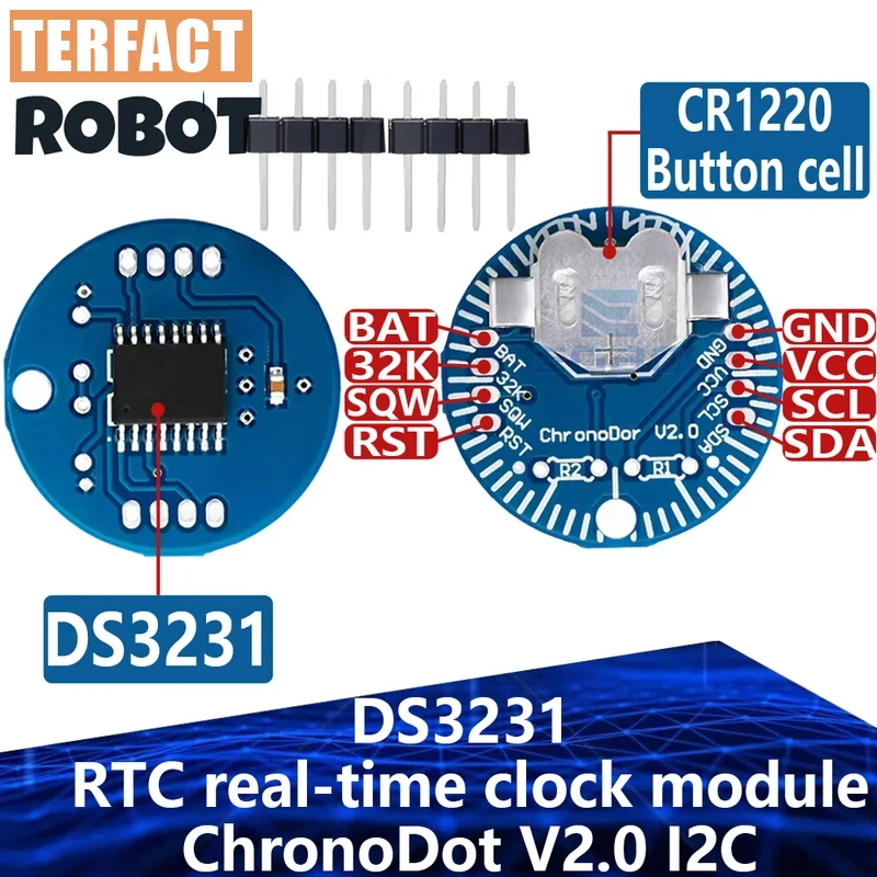 1~10PCS RTC real-time clock module DS3231 ChronoDot V2.0 I2C for Memory ...