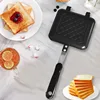 Gas Non-Stick Sandwich Maker Iron Bread Toast Breakfast Machine Waffle Pancake Baking Barbecue Oven Mold Mould Grill Frying Pan 3
