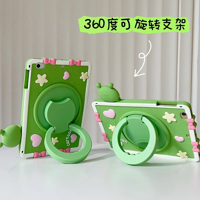 Capa Macia de Silicone Cartoon Frog para Xiaomi Tablet Redmi Pad se 11 mi Pad 5pro 6pro 2023 - Imagem 3