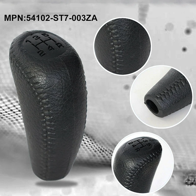 

2X Автомобильная кожаная ручка переключения передач для Honda Acura 94-01 54102-ST7-003ZA черная