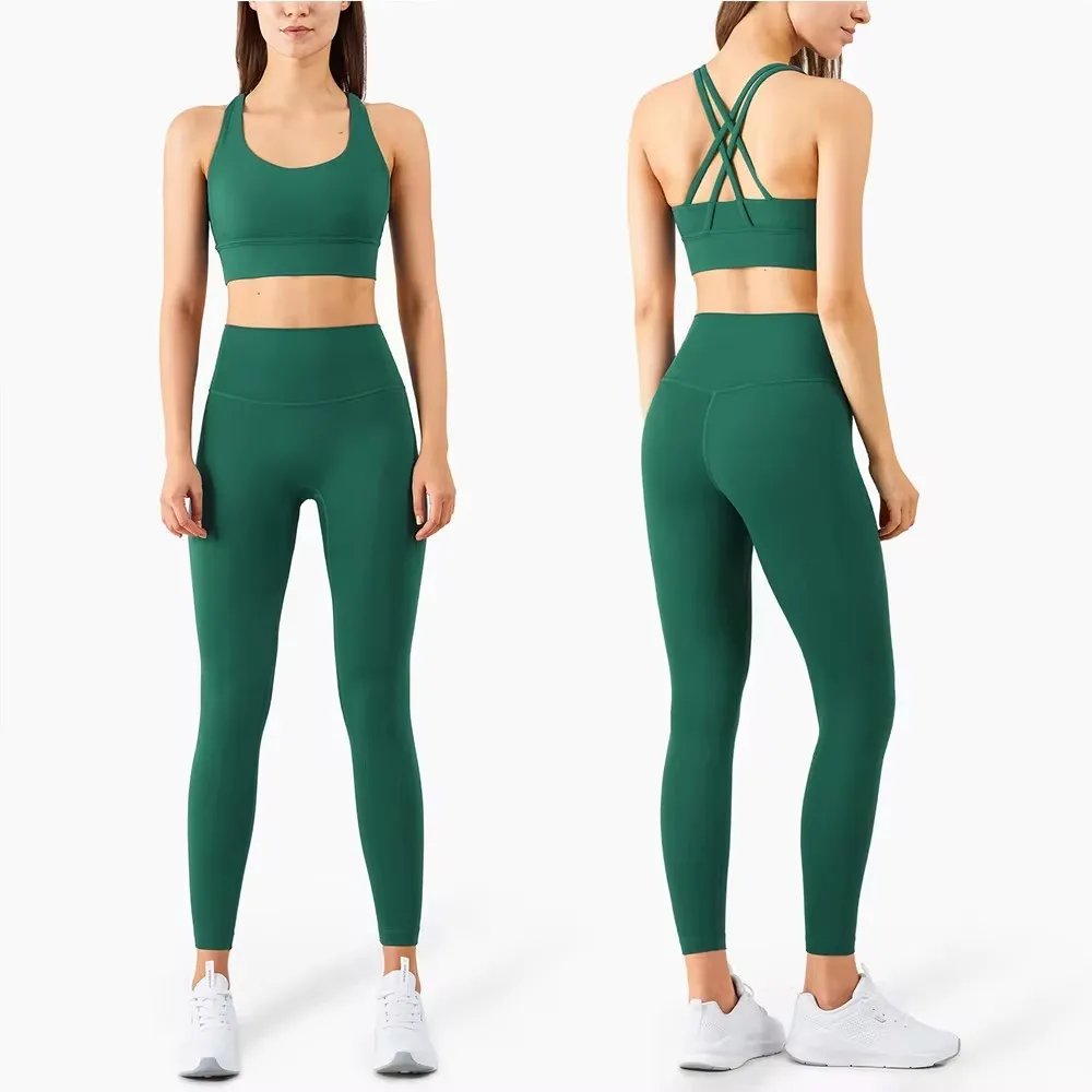 Soft Yoga Set Women Sportswear Fitness Suits No Front Seam Yoga Wear Workout Clothes for Women Gym Set Sports Clothing yoga set sports set gym workout set sportswear set fitness set