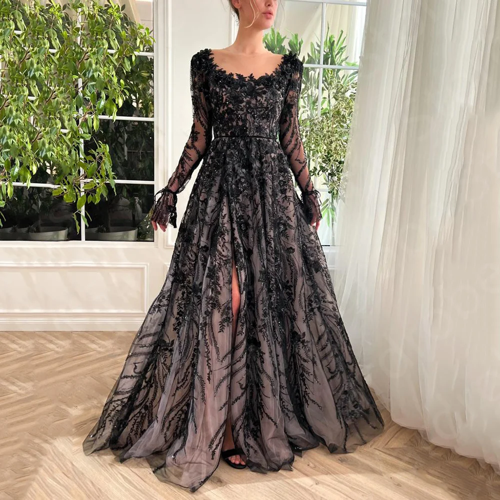 vestidos-de-noche-negros-de-lujo-manga-larga-vestidos-de-fiesta-de
