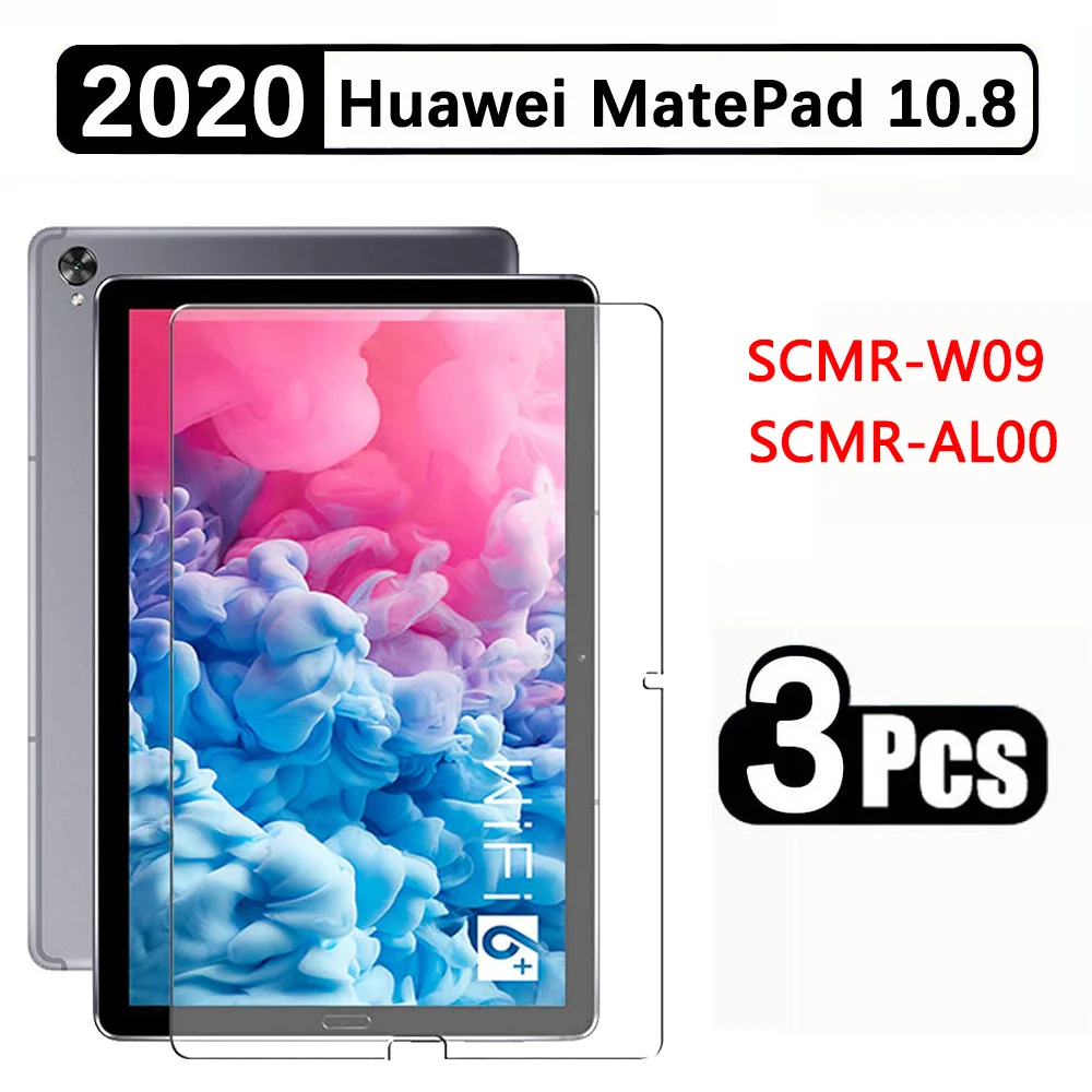 

(3 упаковки) Закаленное стекло для Huawei MatePad 10,8 2020 дюйма, SCMR-W09, защитная пленка для экрана планшета с защитой от царапин