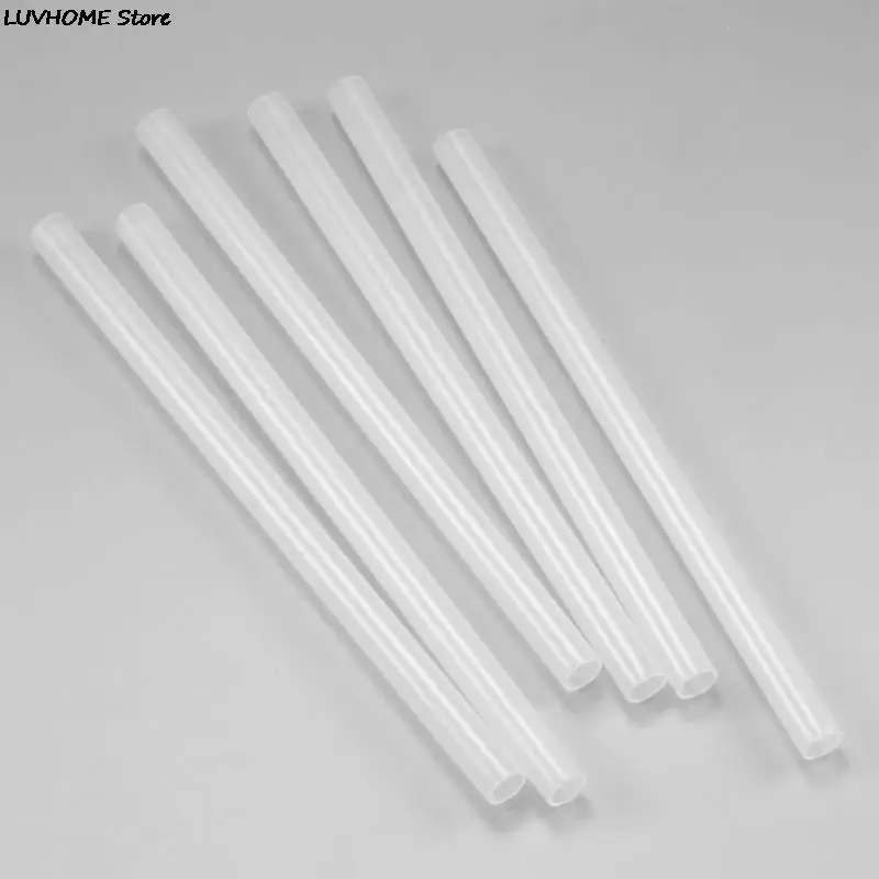 재사용 가능한 흰색 플라스틱 케이크 지지대 막대, 원형 장부촉 빨대, 10 개, 24cm, 30cm