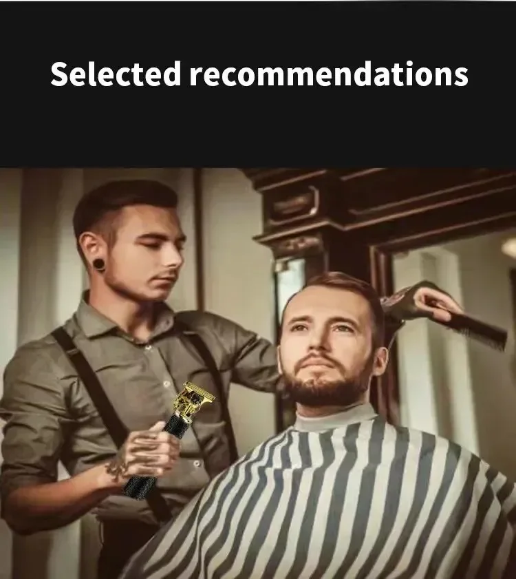 Men's haircut styles done with electric clipper