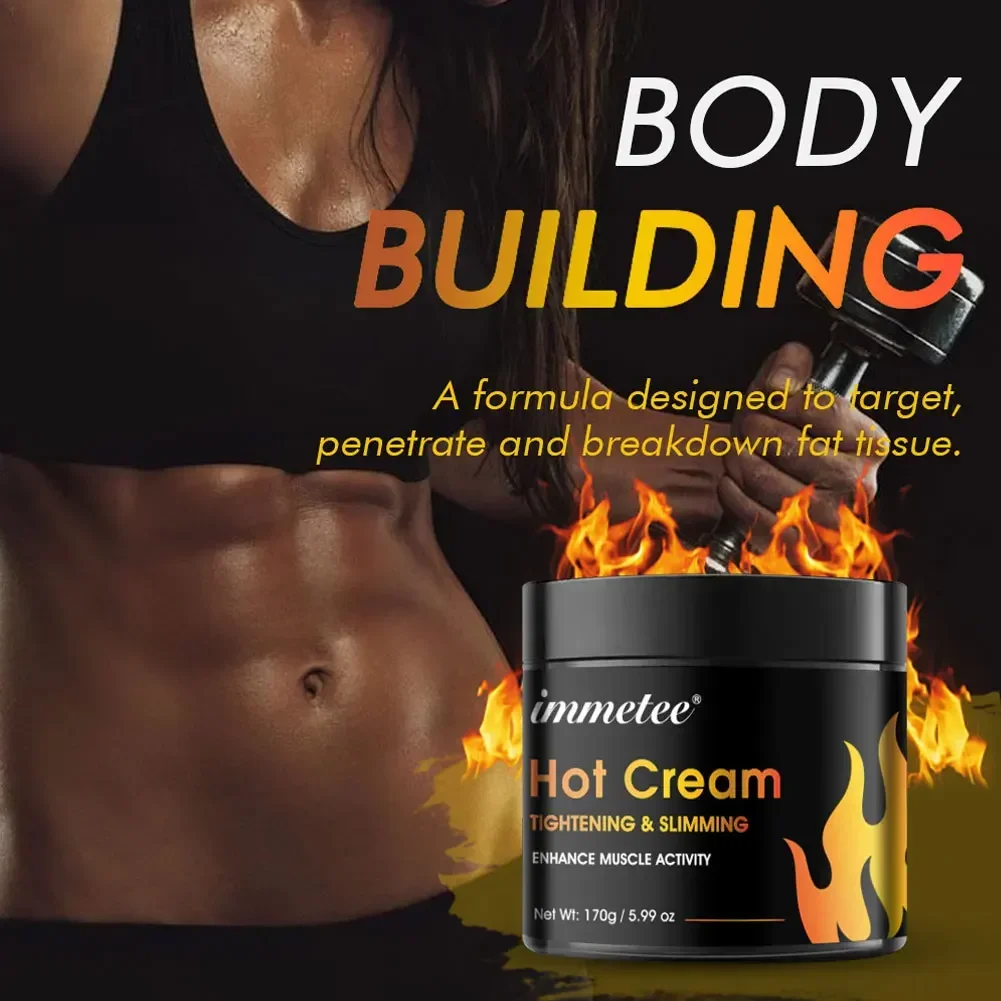 Anti Cellulite Sweat Fat Burning Gel Natural Weight Loss Cream Workout Enhancer For Shaping Waist Abdomen and Buttocks Slimming