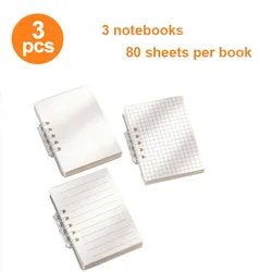 Compact 3 - Piece Mini Notebook Set - Ideal for Daily Planning & Travel Journals (Clear)