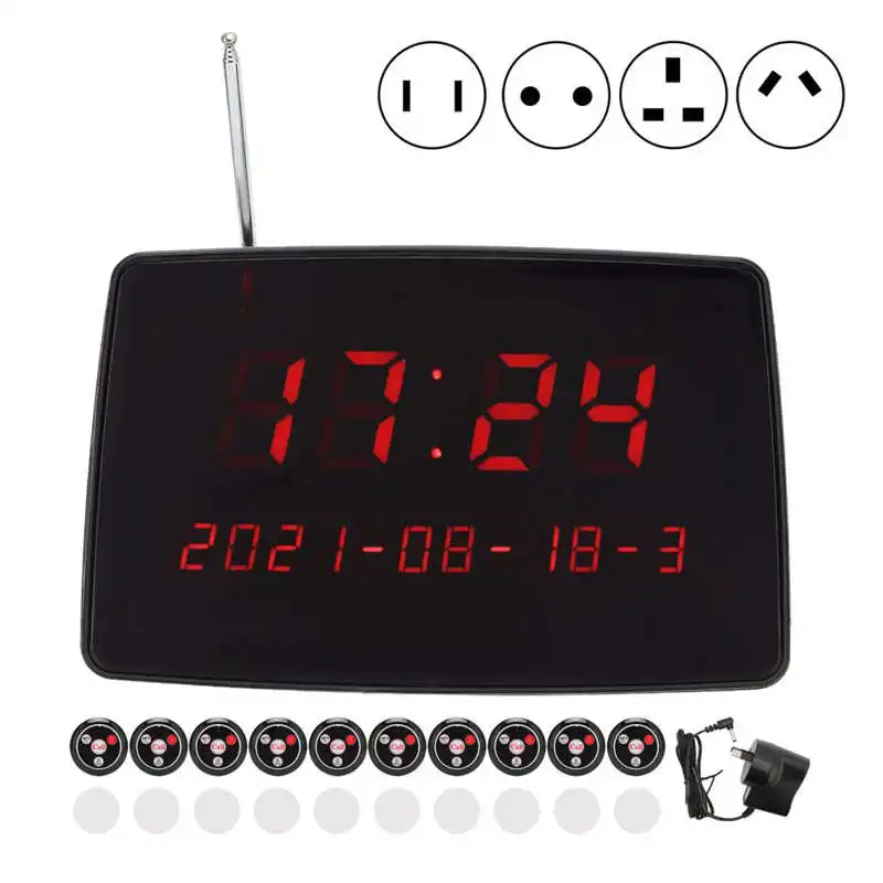 10 Pagers Wireless Pager System for Restaurants etc.