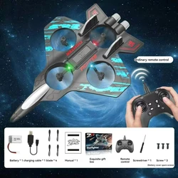 Advanced Remote Control Electric Glider with LED Lights & Tumbling Stunt Capabilities (Blue)