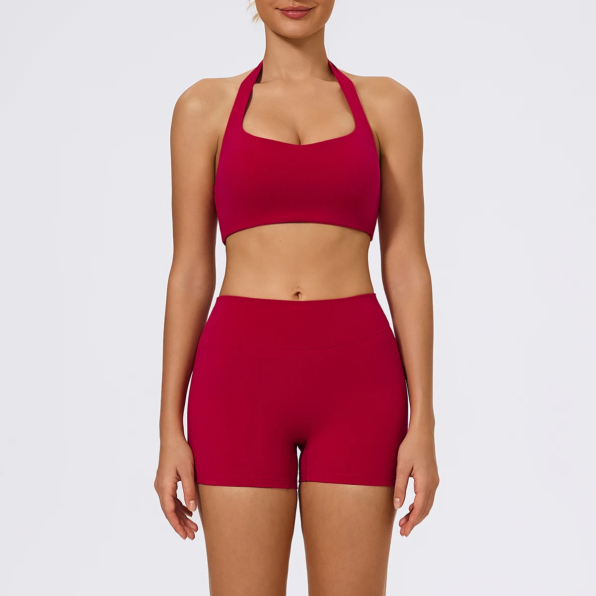 Hearuisavy 2Pcs Women's Summer Sports Suit Gym Push-Up Sports Bra With High Waist Stretch Breathable Fitness Running Yoga Pants - תמונה 4