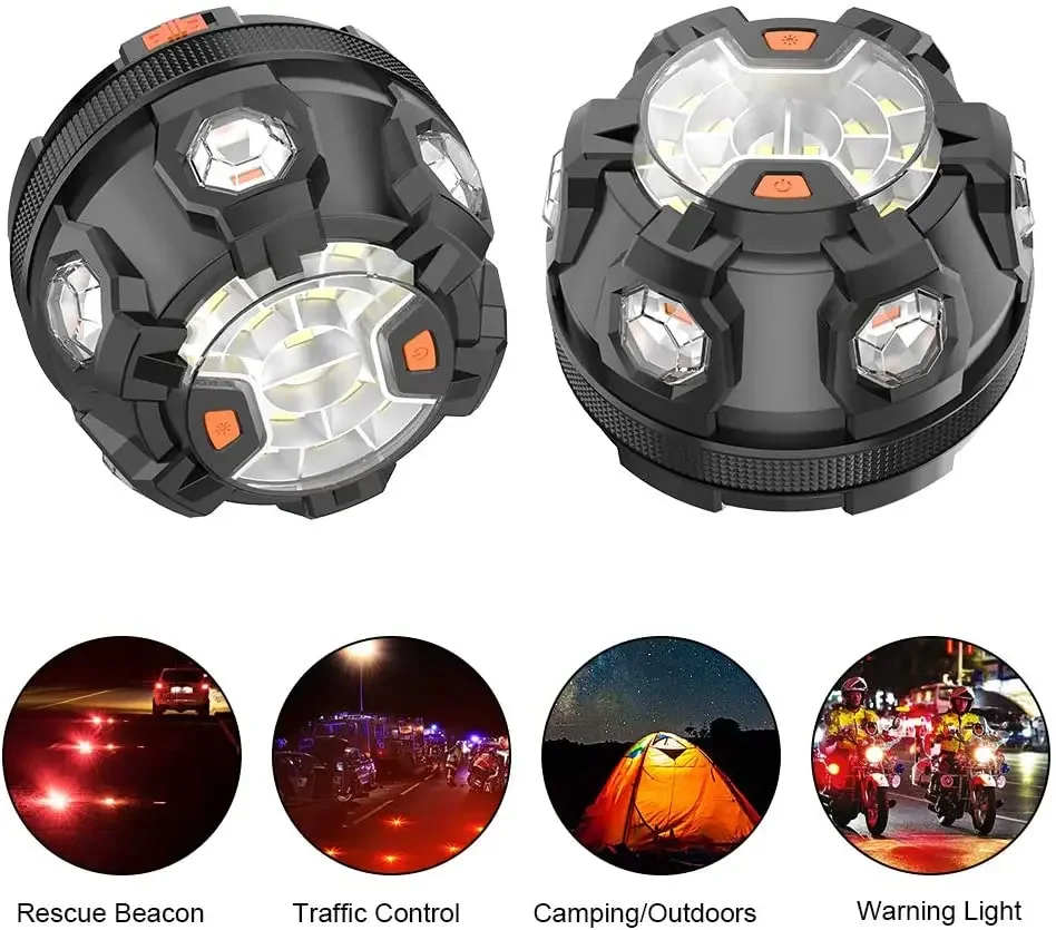 Help Flash Car Beacon Emergency SOS Light LED Roadside Safety Flashing Lamp Warning Lantern Magnetic Base Hook Breakdown Auto emergency light car strobe light