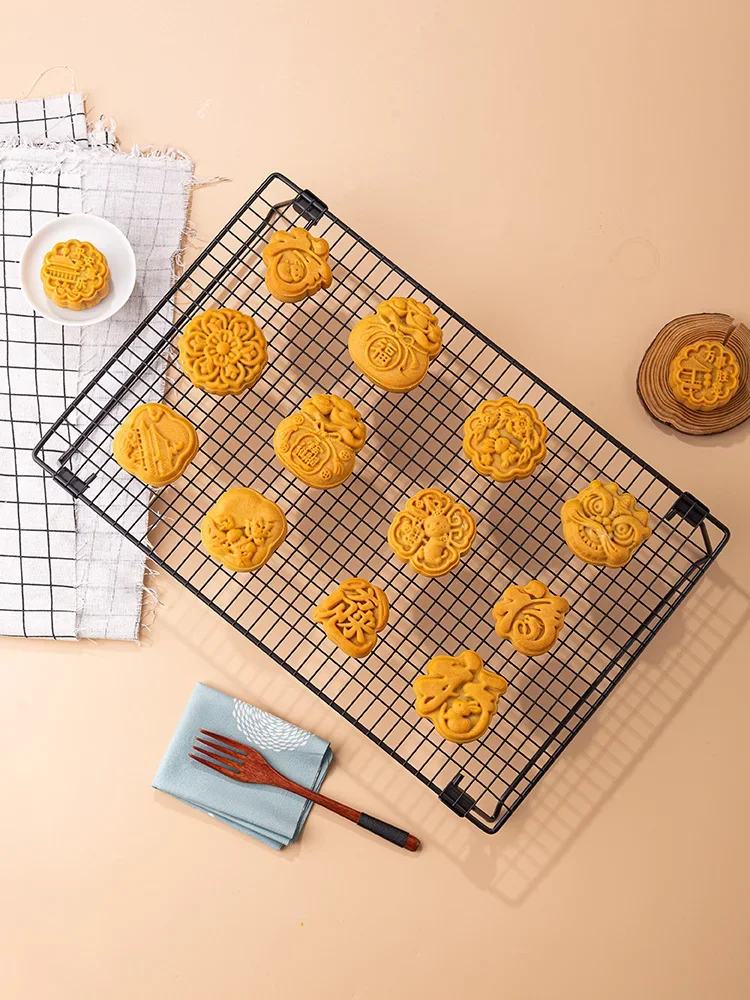Chingde Chingde Cake Koelrek, 2 Stks Cookie Droogrek Draad Koeling Brood Droogrek Bakken Stand Non Stick Koeler Rack Roosteren Koken Bakken Accessoires