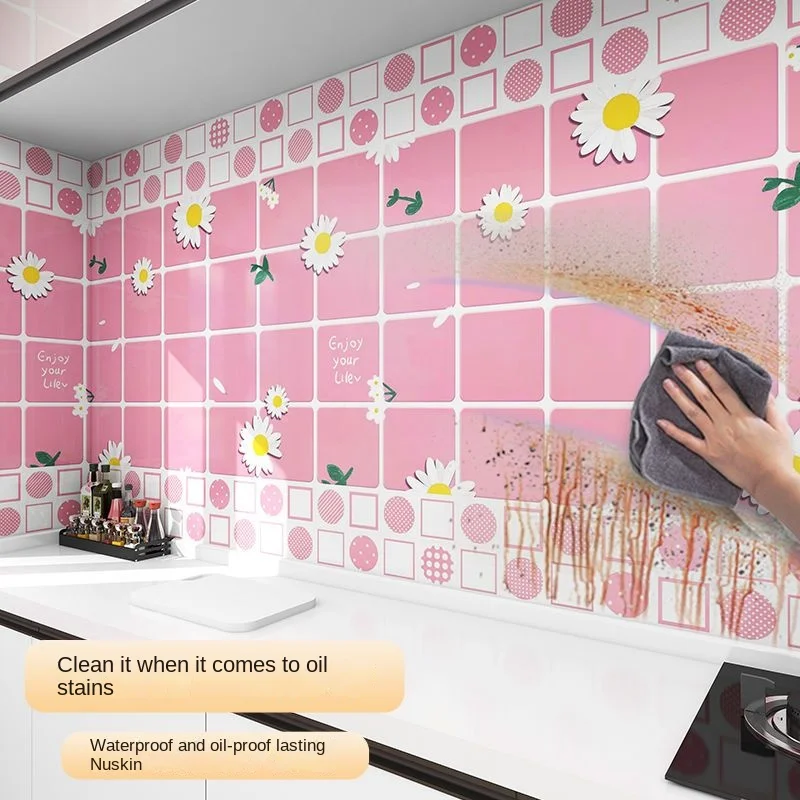 Selfadhesive Kitchen Oilproof Stickers Fireproof Hightemperatureresistant Stove Waterproof