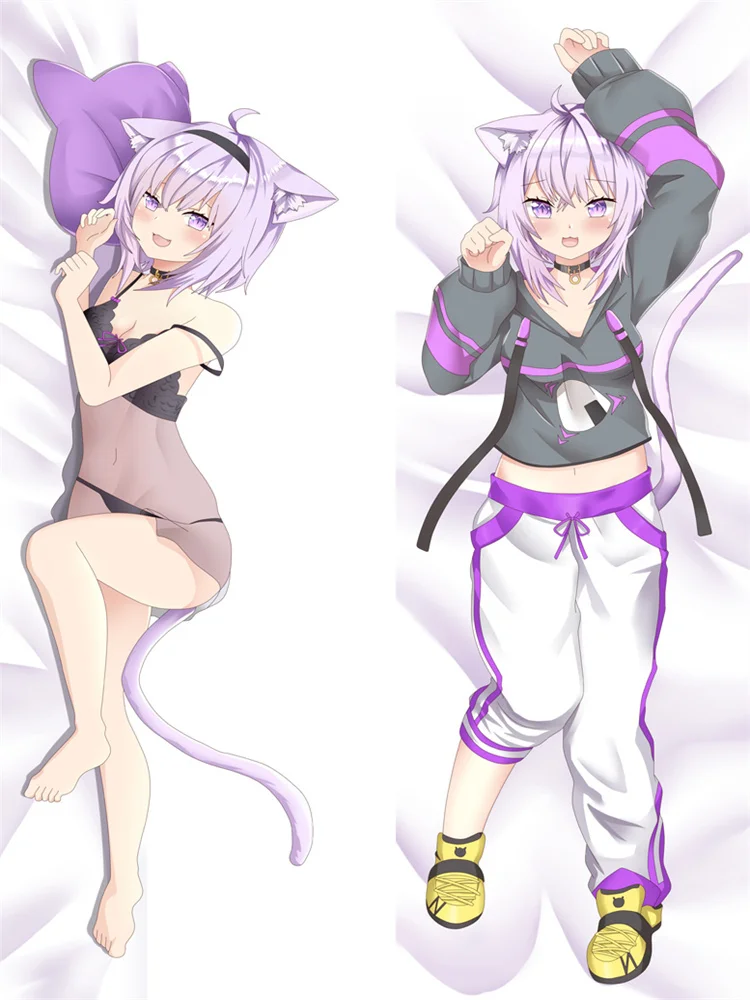 Cosplay Anime Dakimakura Hololive Vtuber YouTube Minato Aqua Nekomata Pillowcase Decorative Pillow Hugging Body Pillow Cover