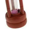 Maroon Wood Sandglass Timer Brushing Special Needs Therapy Math Exercising Hourglass 1,2,3,5 Minutes 5