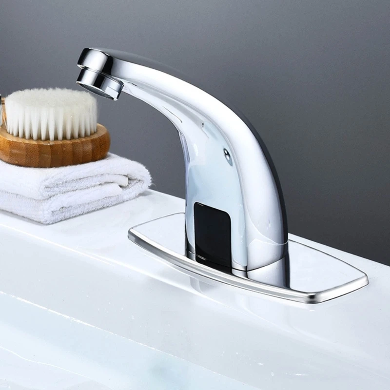 

Bathroom Induction Tap Automatic Faucets Touchless Water Saving Sink Faucets for School Home Hotel Public Place