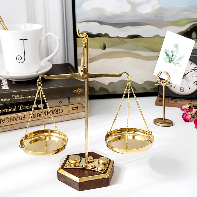 Vintage Style Metal Balance Scale, Decorative Antique Weight Balancing  Scale, Lawyer Scale of Justice, Jewelry Tower Tray, Farmhouse Candleholder