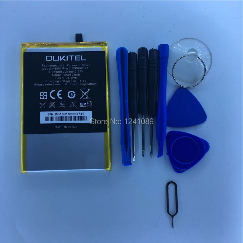 

10 pieces / lot for OUKITEL K6000 PLUS 6080mAh 5.5inch MTK6750T 4+64G for OUKITEL Mobile Phone Accessories Long standby time