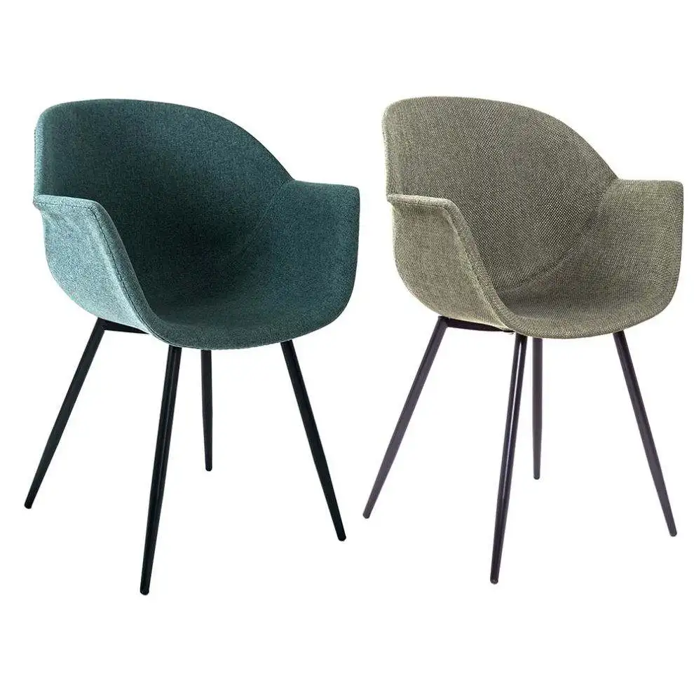 Modern Nordic Fabric Comfortable Coffee Accent Living Room Leisure Arm Chair