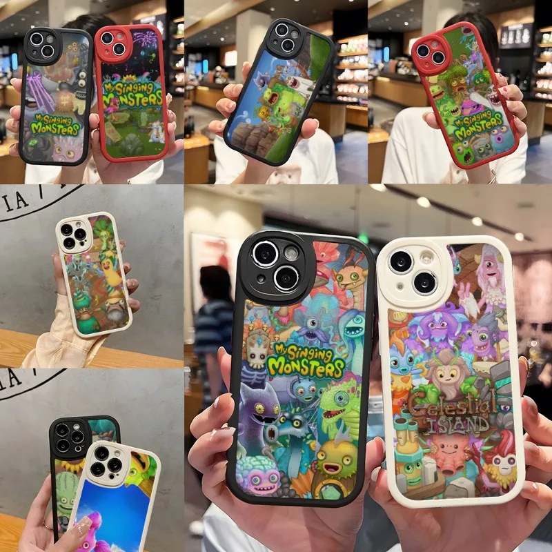 

My Singing Monsters Phone Case For IPhone 14 11 13 12 Pro Max Mini Xs X Xr 7 8 Plus SE2020 Leather Silicone Soft Texture Coque