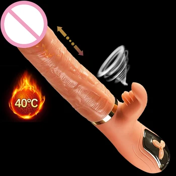 Realistic Thrusting Dildo Vibrator Sex Toys for Women Clit Licking Sucking Adult Sex Machine Female Masturbator Artificial Penis 2