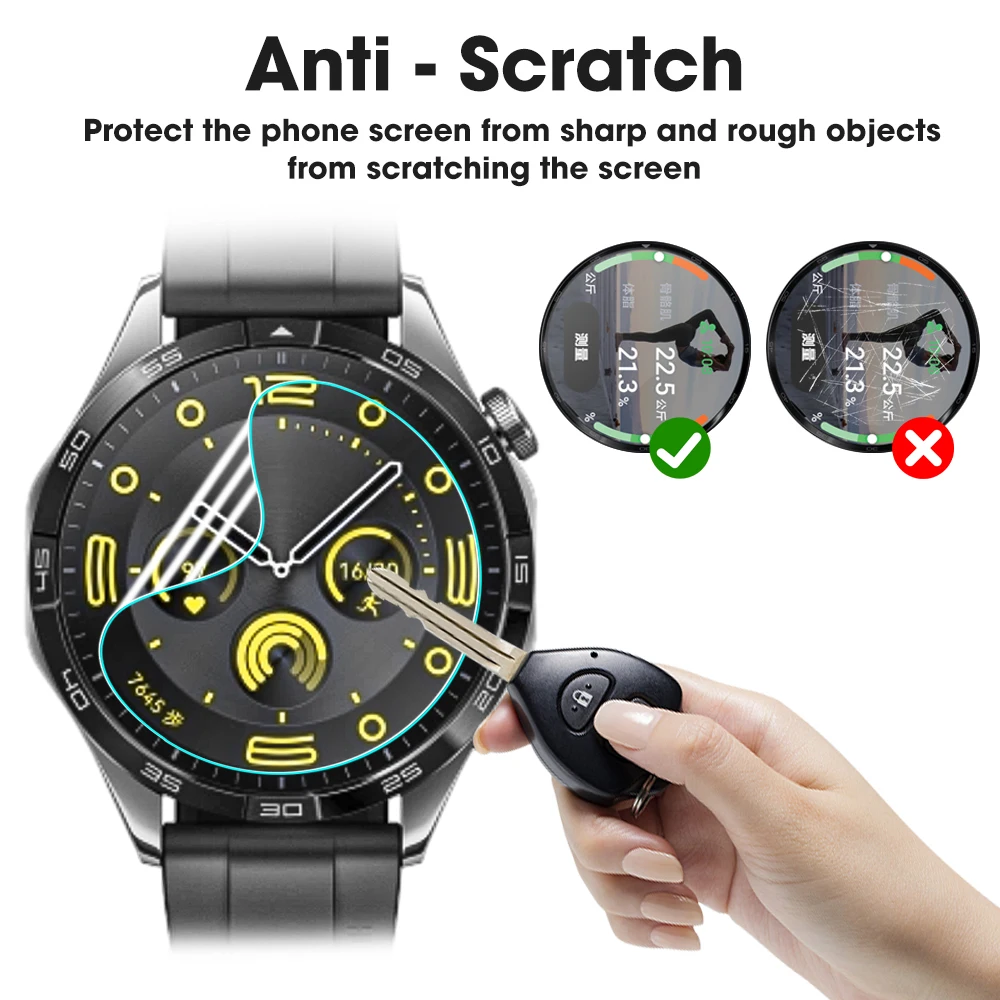 Soft TPU Hydrogel Screen Protector Film for Smartwatches - Clear, Durable Accessories