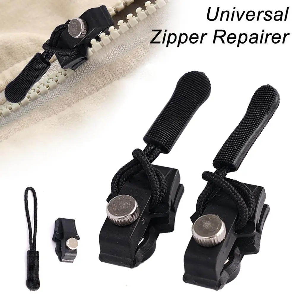 Instant Zipper Universal Instant Fix Repair Kit 2pcs Clothing Slider Replacement Multifunctional Zip Replacement Teeth Zipp M6L6