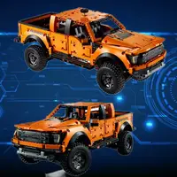 Technical 1:10 F-150 Raptor Off Road Car Building Blocks Pickup Vehicle Assemble Bricks Toys Gifts For Boy Kids 1