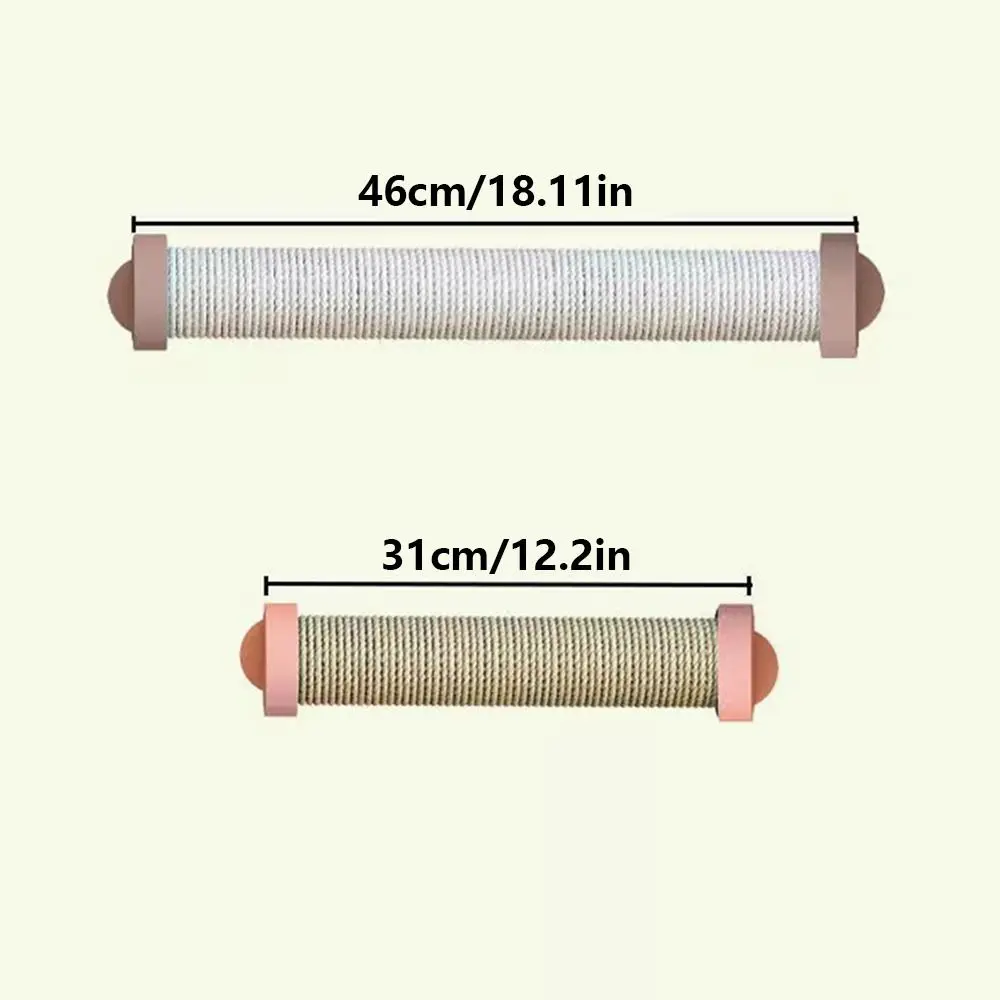 Cage Mounted Cat Scratching Post Rotatable Replaceable Cage Mounted Scratching Pole Wear-Resistant Non-Debris