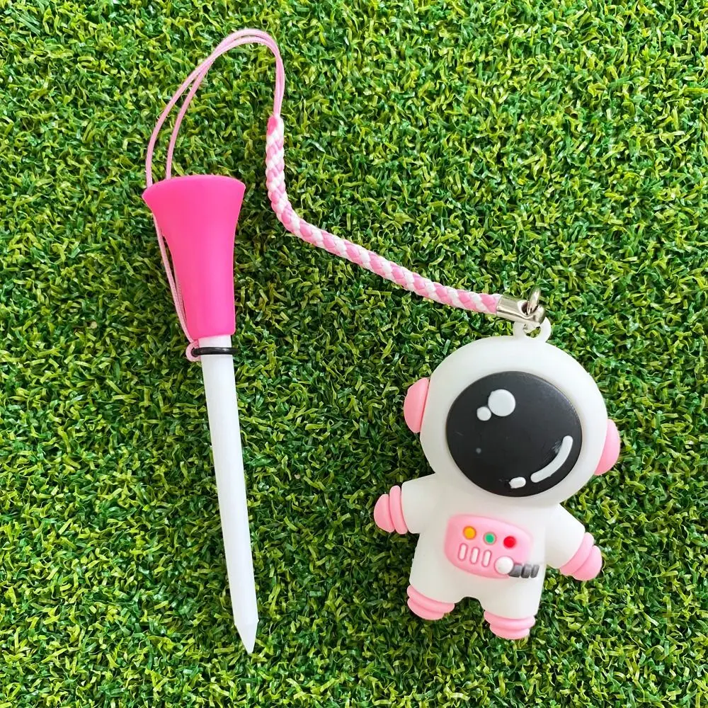 Description Picture 3 of itemGolf Accessories 8.3mm Golf Ball Tees Astronaut Prevent Loss of Golf Rubber Tees Cartoon Easy To Find Golf Enthusiasts
