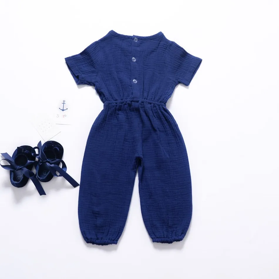 1 2 3 4 5 6 7 8 Years Summer Baby Overalls Toddler Kids Casual Jumpsuit Clothes Short Sleeve Girls Romper Outfit carters baby bodysuits	